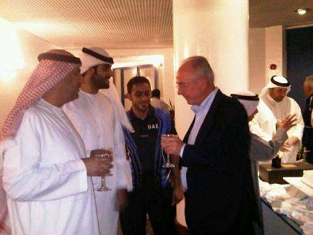 اريكسون في احتفالية أبطال كرة الطاولة النصراوية