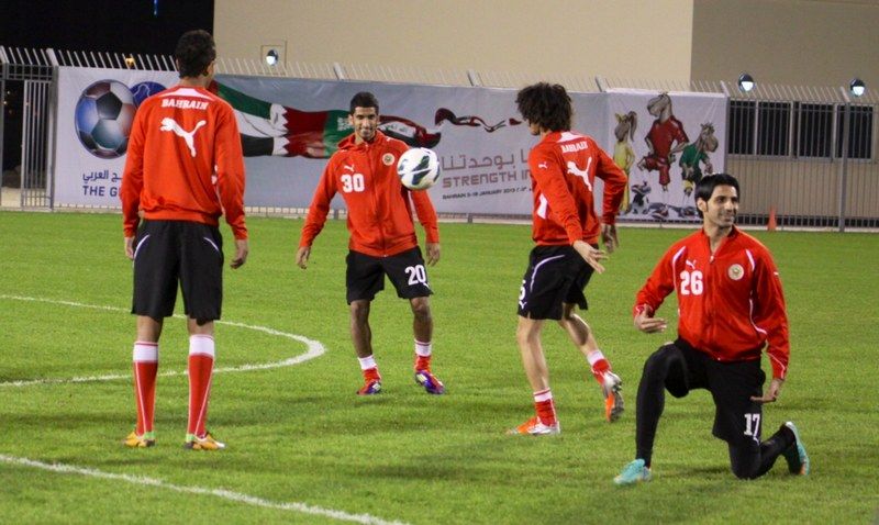 من تدريبات المنتخب البحريني 