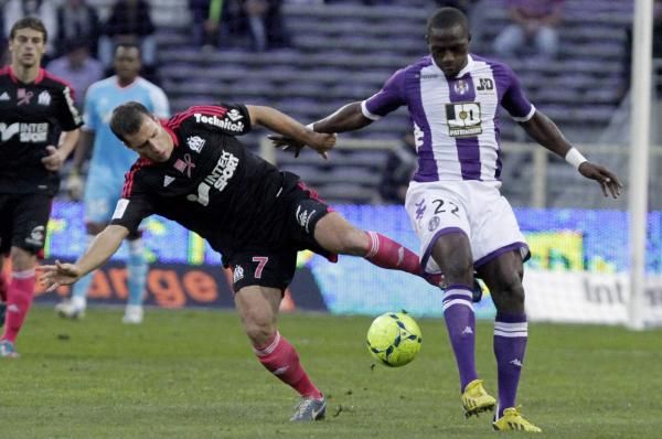 سيسوكو بقميص تولوز في مواجهة سابقة مع مارسيليا