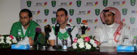 رئيس الأهلي وبرونو سيزار في المؤتمر الصحفي مساء اليوم