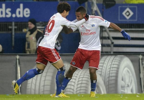 فرحة لاعبي هامبورج بالفوز