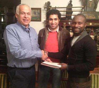 بابا أركو مع رئيس سموحة