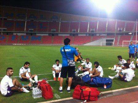 جانب من تدريب الازرق اليوم على ستاد راجا مانغالا