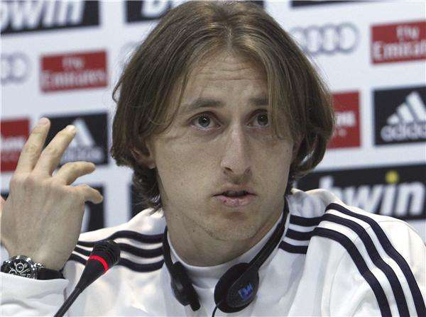 مودريتش خلال المؤتمر الصحفي