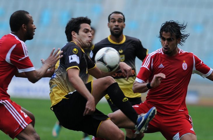 لقطة من لقاء البنزرتي التونسي والإتحاد الليبي