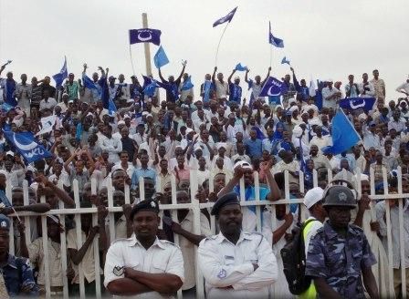 جانب من الحضور الجماهيري بالفاشر في الافتتاح