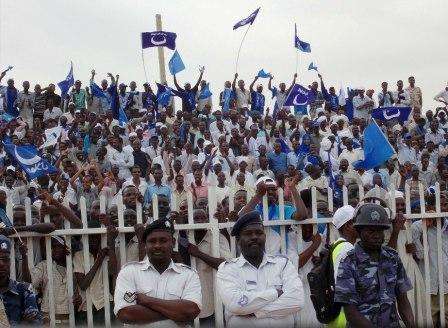 جانب من الحضور الجماهيري بالفاشر في الافتتاح