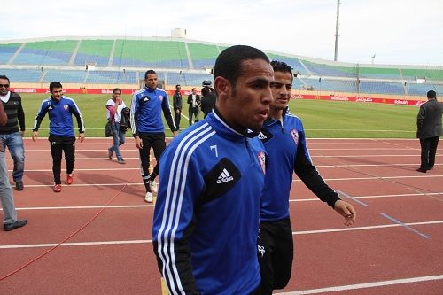 لاعبو الزمالك قبل المباراة