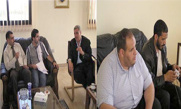 صورة من حوار معاليه مع مشرفين منتدى كوورة اردنية