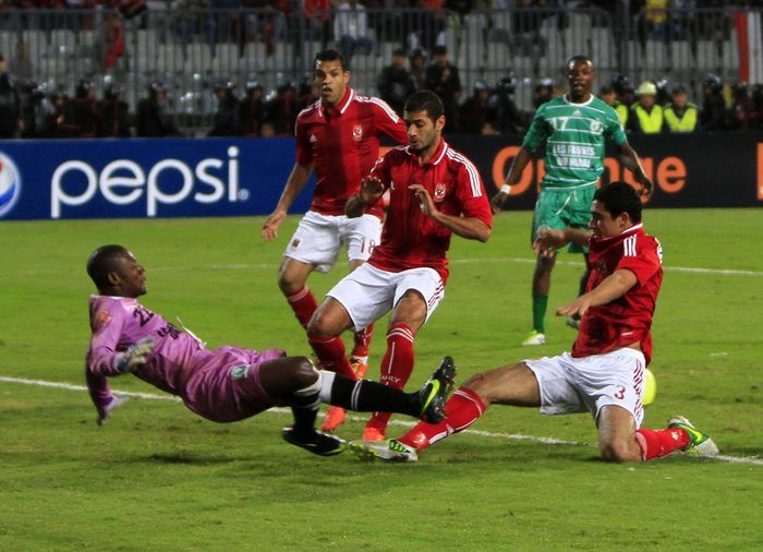 أحدى الفرص السهلة للاهلي خلال الشوط الأول