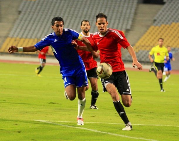 لقطة أرشيفية لأحدى مباريات سموحة في الدوري المصري