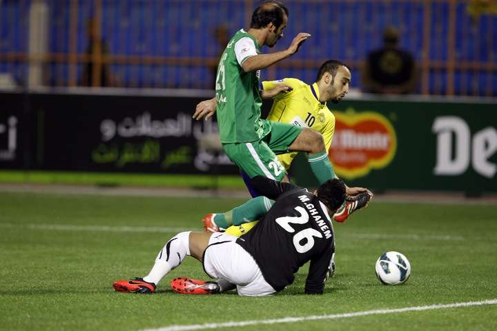 لقطة من مباراة لذهاب