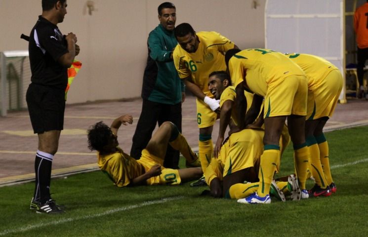 فرحة لاعبي المالكية بعد هدف دايو