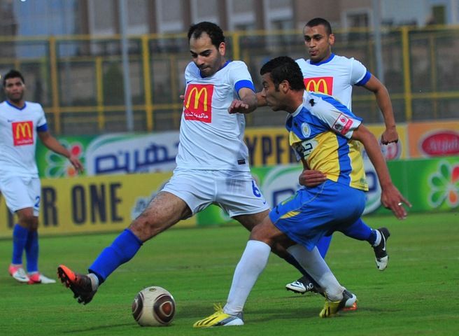 لقطة من مباريات اتحاد الشرطة في الدوري المصري