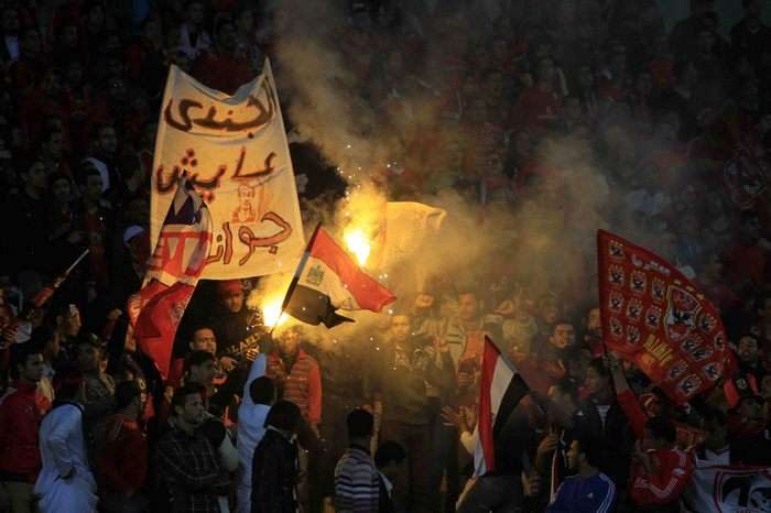 جمهور الأهلي خلال المباراة