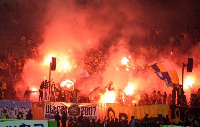 لقطة لجماهير الاسماعيلي في المباراة