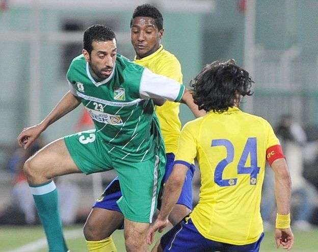 نواف شويع لاعب العربي وسعود حمود لاعب النصر اثارا ازمة كبيرة