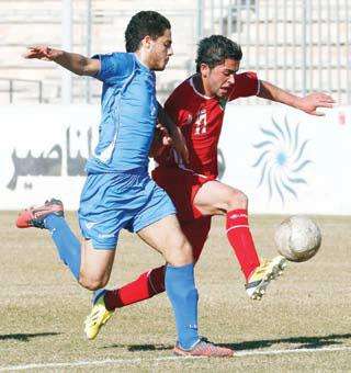 جانب من مباراة أزرق الشباب الودية مع الأردن