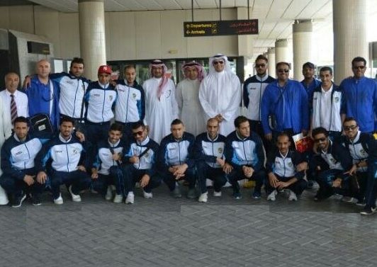 بعثة فريق السالمية لدى وصولها البحرين