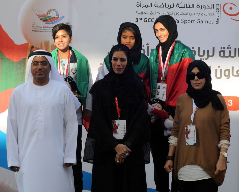 مراسم تتويج الفائزات 