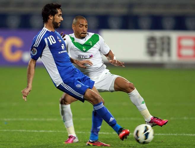 لقطة من مباراة النصر الاماراتي و الأهلي السعودي