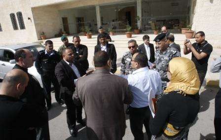 جانب من تفقد التحضيرات على أرض الواقع 