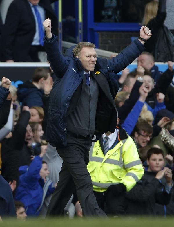 ديفيد مويس في قمة سعادته