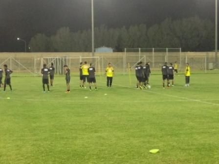 جانب من تدريبات فريق اتحاد جدة بمعسكره الحالي بالكويت