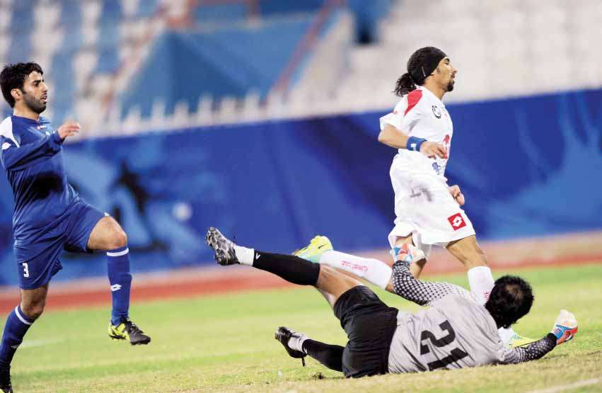 فهد العنزي عاد للمشاركة في انتصارات الكويت 