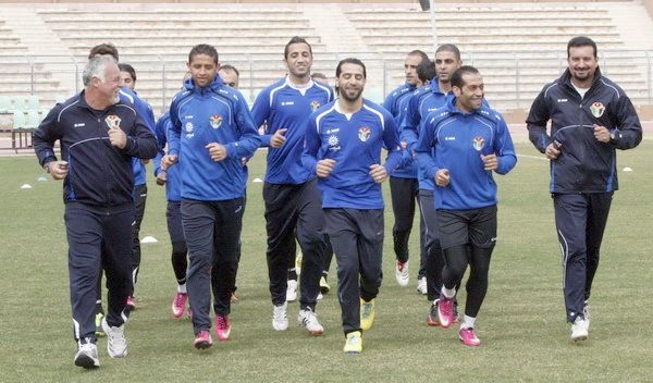 جانب من تدريبات المنتخب الأردني اليوم الأحد