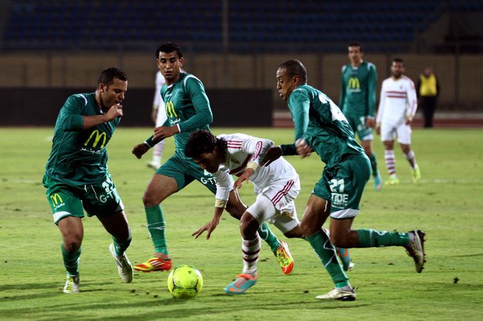 لقطة من أحدى مباريات الإتحاد السكندري في الدوري المصري