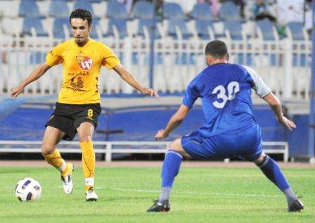 صالح الشيخ سجل هدف القادسية الاول امام الجهراء