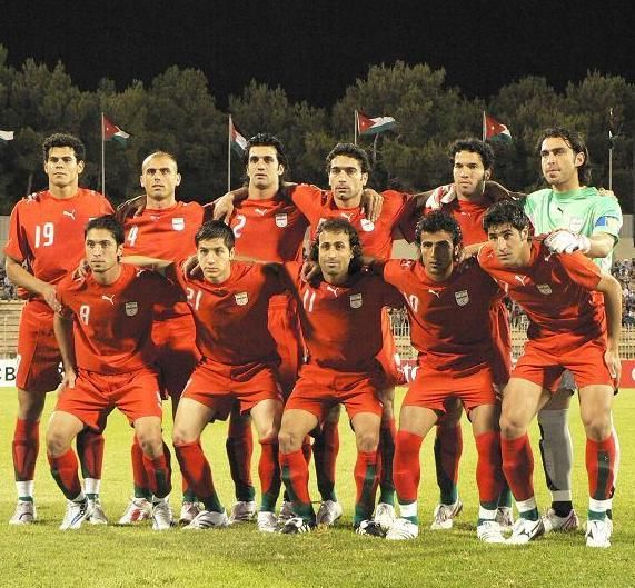 المنتخب الايراني قبل مواجهة الاردن وبعدسة كوورة
