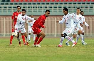 ناصر الهاجري في لقاء سابق للصليبخات أمام الكويت