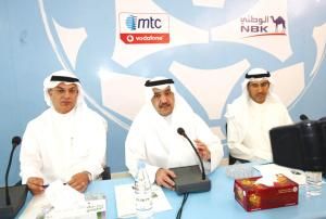 الشيخ خالد اليوسف في مؤتمر صحفي سابق