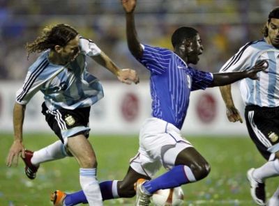 ركلة الجزاء المحتسبة ضد منتخب الأرجنتين 