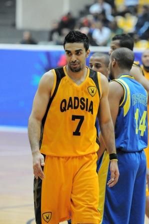 عبدالله الصراف قاد  سلة القادسية للاطاحة بحامل اللقب