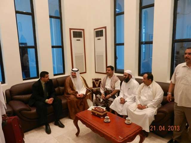 من زيارة الشيخ طلال