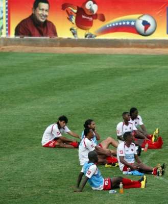 جانـب من تدريبـات المنتخـب الكولومـبــي