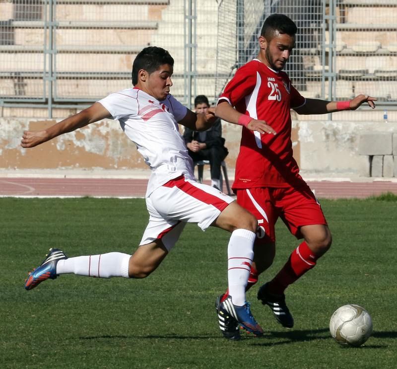 صورة من لقاء الأردن وتونس اليوم 