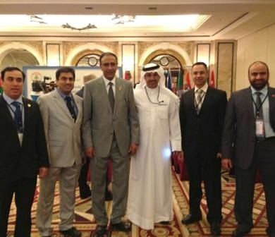 فيصل الجزاف مع الوفد الرسمي لمؤتمر وزراء الشباب والرياضة العرب