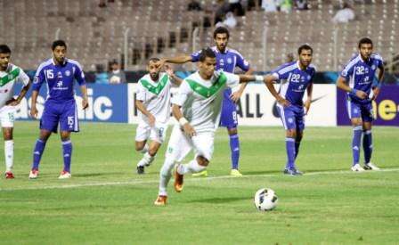 باخشوين يسجل هدف الأهلي الأول من ركلة جزاء