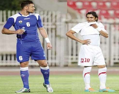 فرحة ايفاندرو مهاجم الجهراء بالتأهل للدور قبل النهائي وحزن روجيريو لاعب الكويت