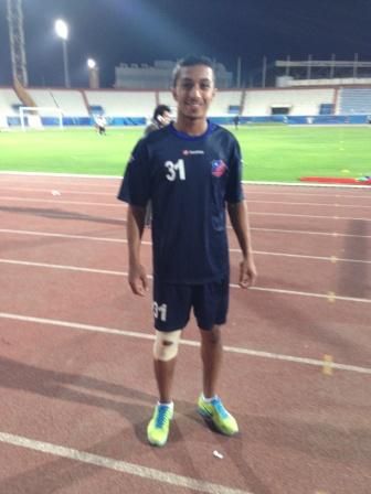  سامي الصانع كما بدا في تدريبات الكويت اليوم