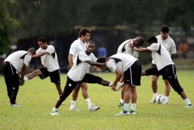 من تدريبات المنتخب السعودي في جاكرتا