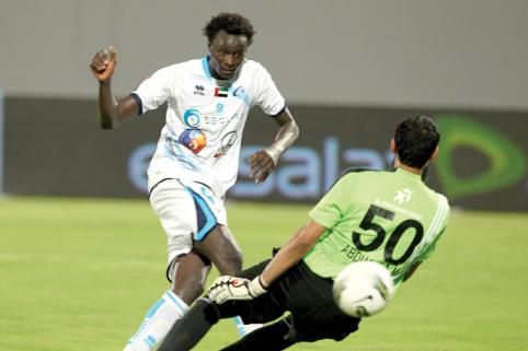 سنجاهور أحرز هدف التعادل لبني ياس "أرشيفية"