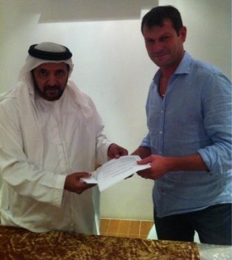 بانيد مع عبدالله حارب رئيس إدارة نادي الوصل