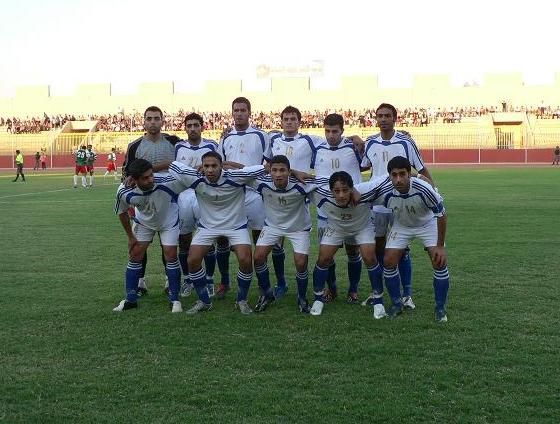 فريق الرمثا قبل اللقاء وبعدسة كووورة 