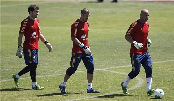 من تدريبات المنتخب الأسباني