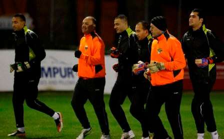 حمد يشارك النشامى بتدريبات اليوم